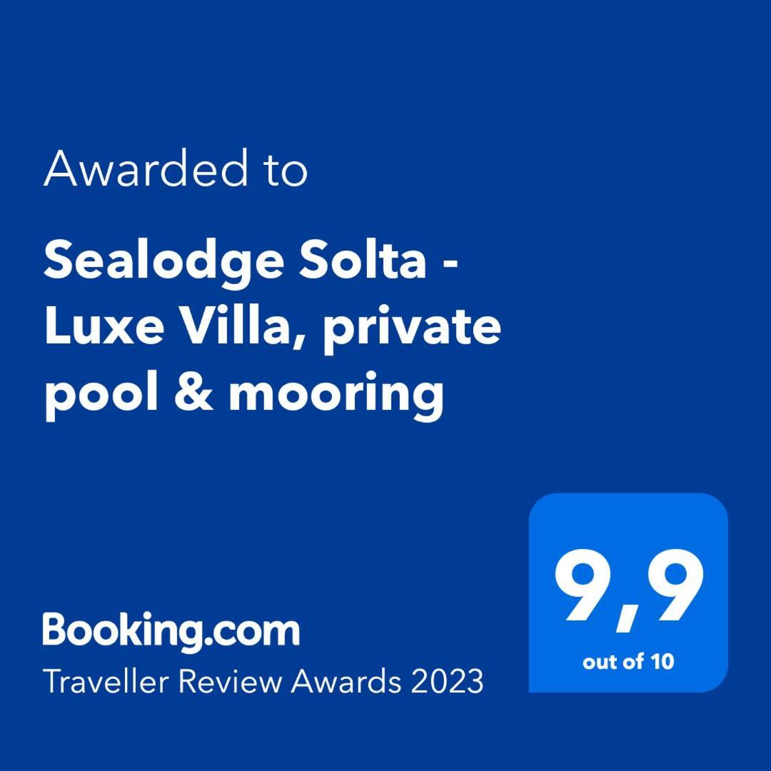 Sealodge - Luxe Villa, Private Pool, Mooring, Parking, Sea & Mountain View, At 150 M From Idyllic Private Beach Rogač Extérieur photo